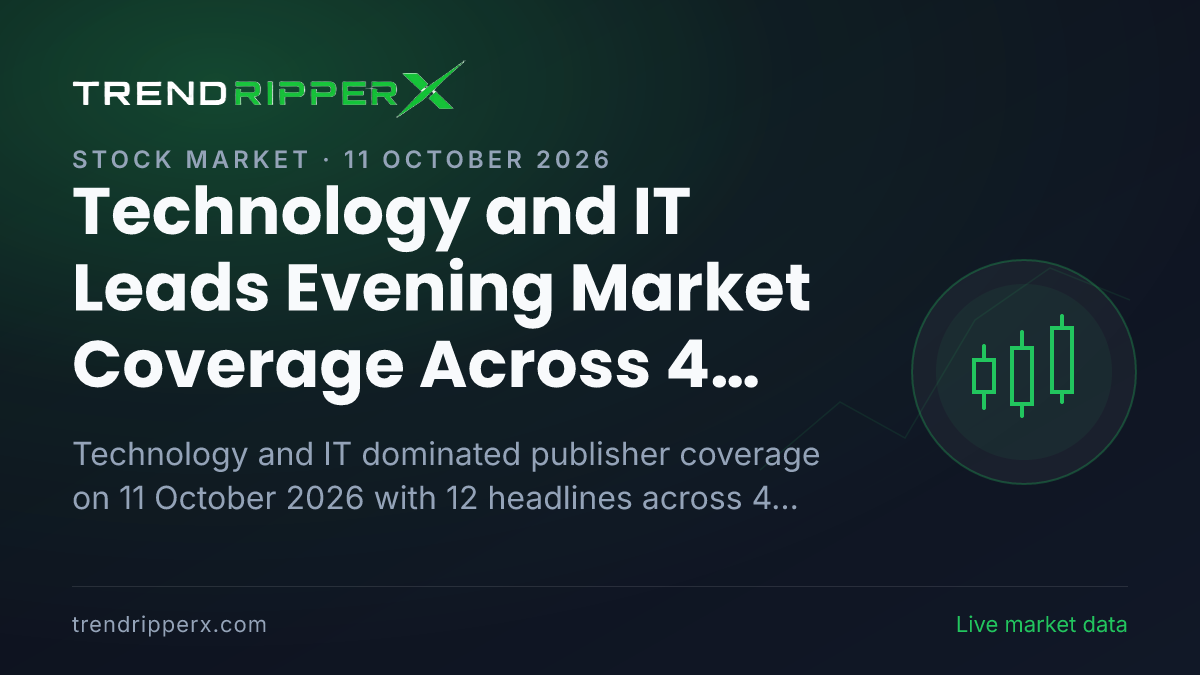 Technology and IT Leads Evening Market Coverage Across 4 Publishers on 11 October 2026