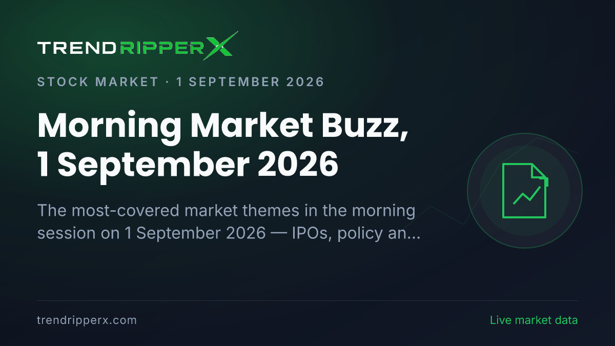 Morning Market Buzz, 1 September 2026: IPOs Tops the Coverage Ahead of Policy And Macro Data and Banks And NBFCs