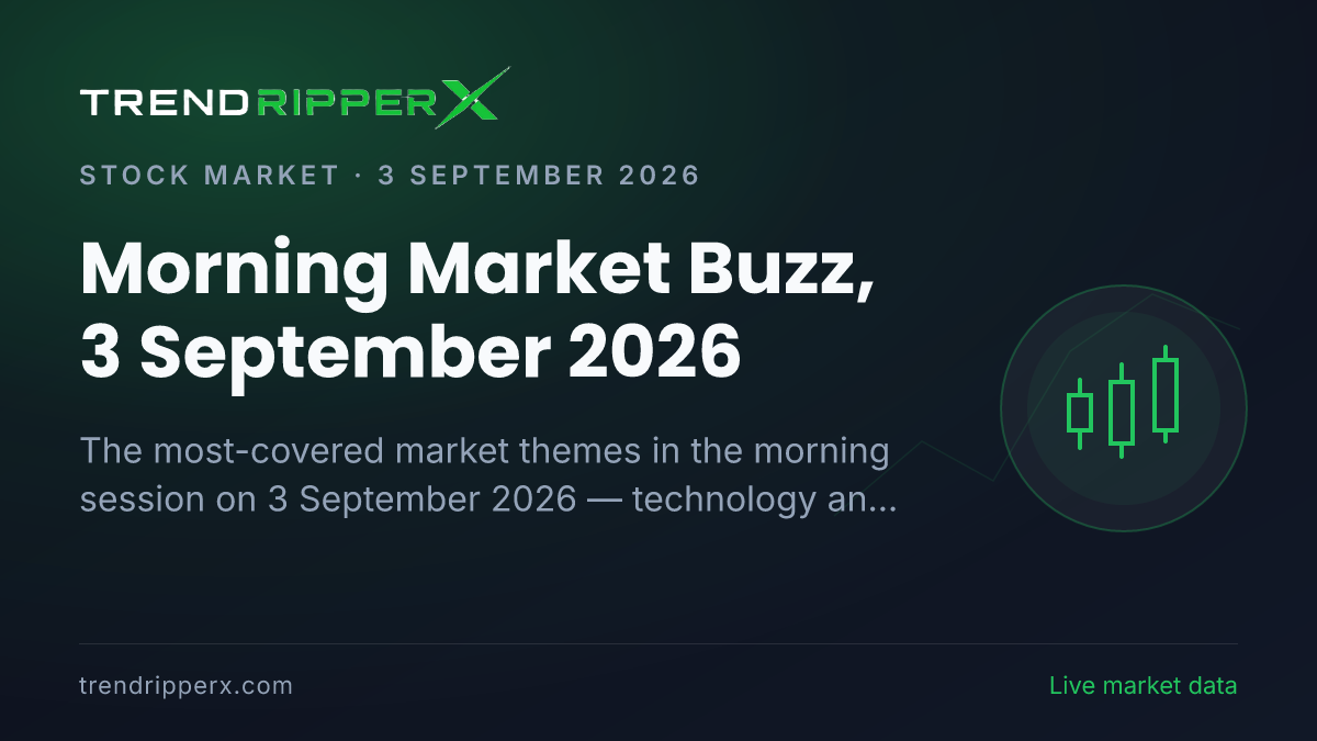Morning Market Buzz, 3 September 2026: Technology And IT Tops the Coverage Ahead of Banks And NBFCs and Infrastructure