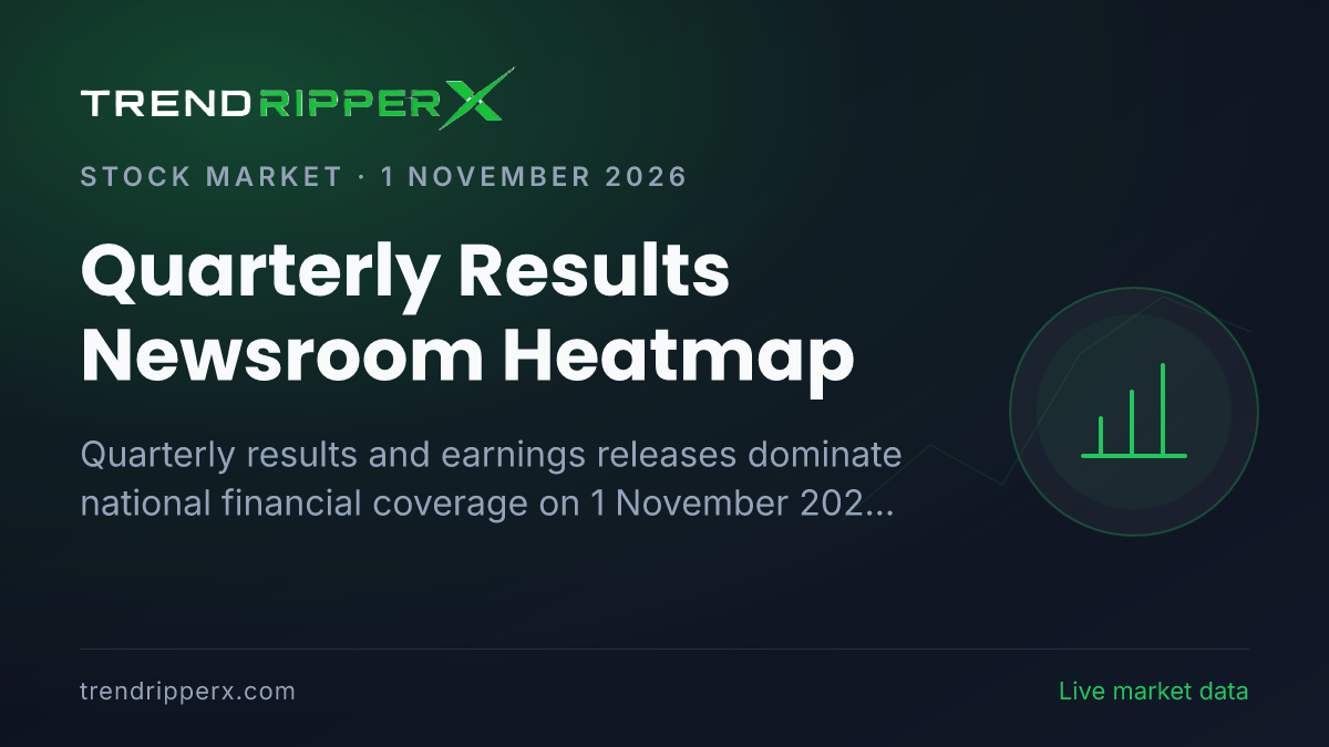 Quarterly Results Newsroom Heatmap: 12 Headlines Lead Focus on 1 November 2026