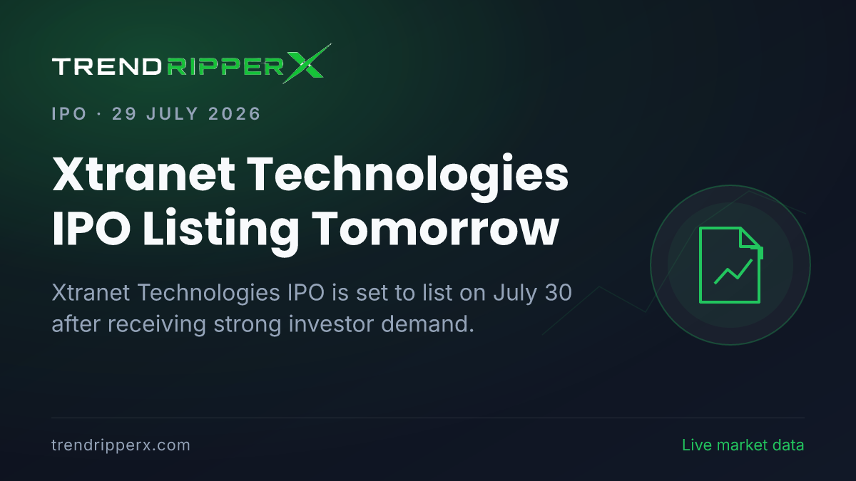 Xtranet Technologies IPO Listing Tomorrow: Latest GMP, Subscription & Expected Listing Price