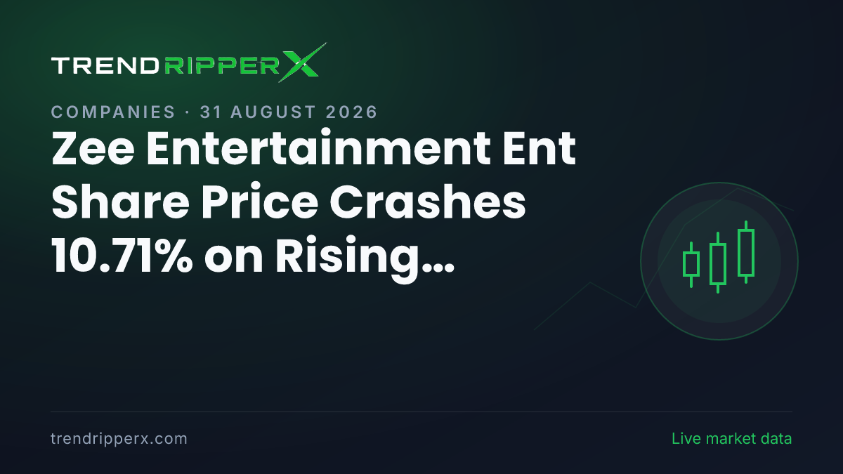 ZEEL in Focus: Zee Entertainment Ent Share Price Crashes 10.71% on Rising Newsflow