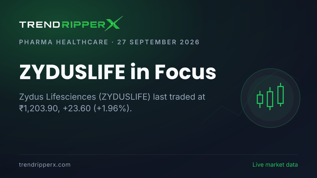 ZYDUSLIFE in Focus: Zydus Lifesciences Share Price Hit 52-Week High, Up 1.96% on Rising Newsflow