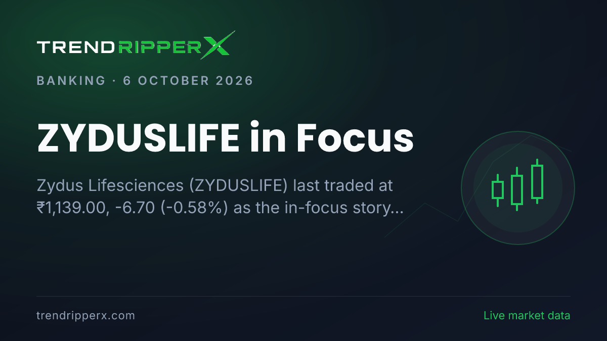 ZYDUSLIFE in Focus: Zydus Lifesciences Share Price Ended Lower to ₹1,139.00 on Rising Newsflow