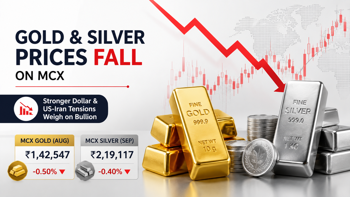 Gold & Silver Prices Today: MCX Gold, Silver Slip as Stronger Dollar and US-Iran Tensions Weigh on Bullion
