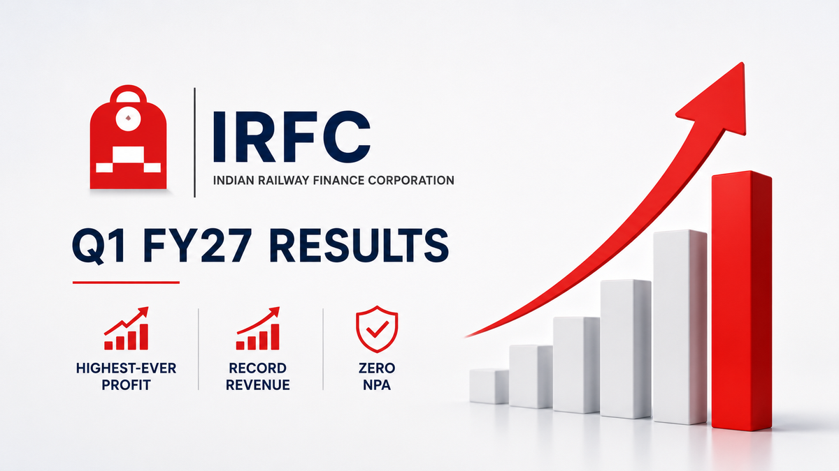 IRFC Q1 Results FY27: Reports Highest-Ever Revenue, Profit & Net Worth; Maintains Zero NPA