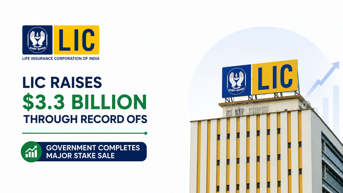 LIC Raises $3.3 Billion Through Record OFS as Government Executes Surprise Share Sale