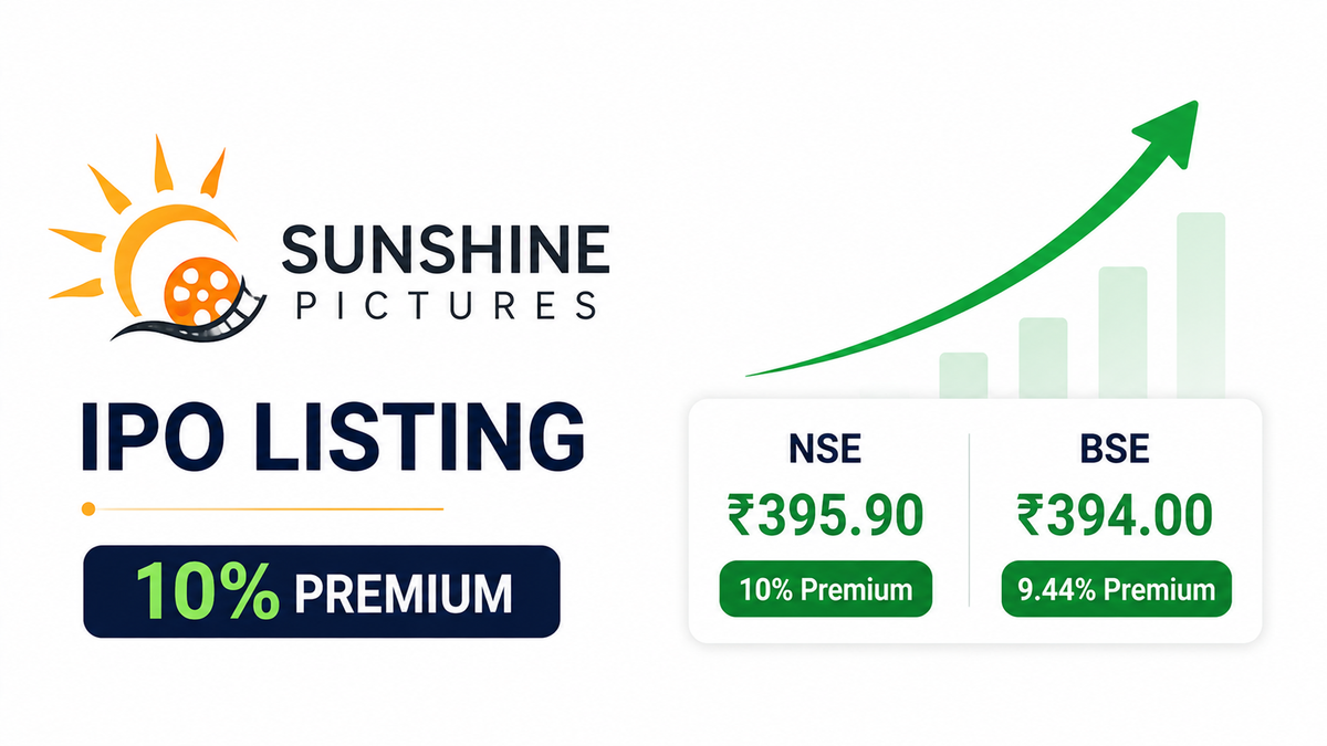 Sunshine Pictures IPO Listing: Shares Debut at 10% Premium on NSE, Key Issue Details
