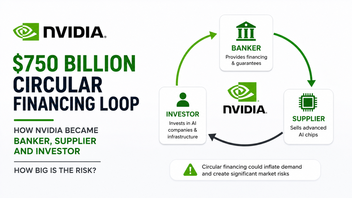 NVIDIA's $750 Billion AI Financing Loop: Banker, Supplier & Investor — Should Investors Be Concerned?