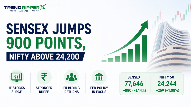 Sensex Jumps Over 900 Points, Nifty Crosses 24,200: 4 Reasons Behind Today's Stock Market Rally
