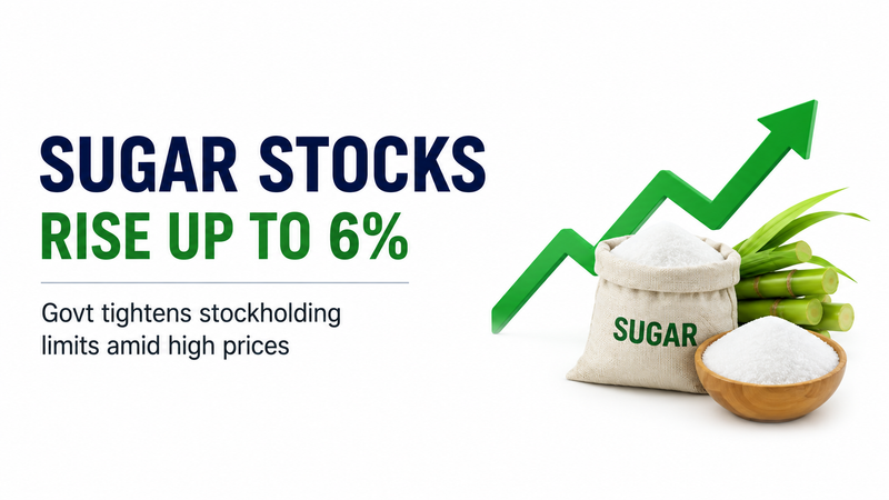 Sugar Stocks Rise Up to 6%: Dhampur Sugar, Dwarikesh Sugar and Balrampur Chini in Focus