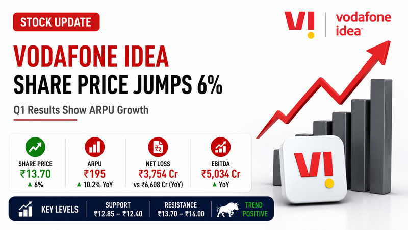 Vodafone Idea Share Price Jumps 6%: ARPU Growth Boosts Sentiment; Is It the Right Time to Buy?