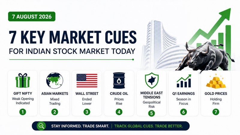 From Gift Nifty to Crude Oil: 7 Key Things That Could Drive the Indian Stock Market Today