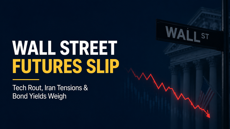 US Stock Market Today: Wall Street Futures Slip as Tech Rout, Iran Tensions and Bond Yields Weigh