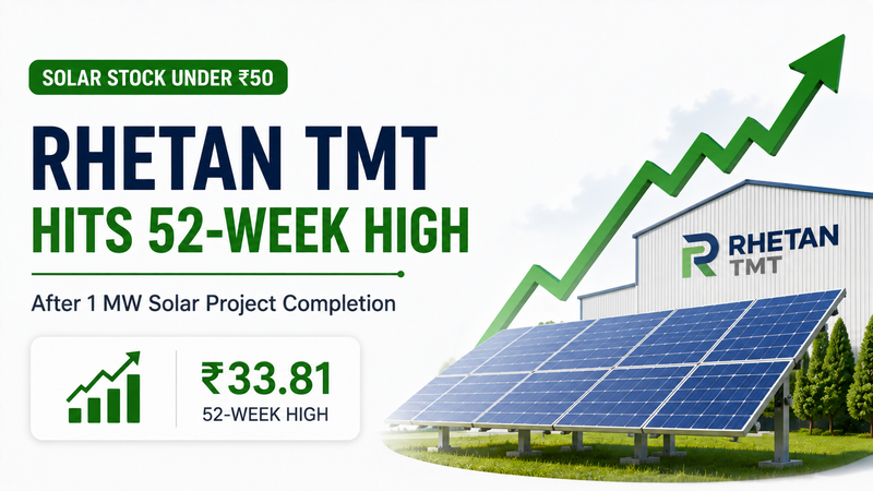 Rhetan TMT Hits 52-Week High After 1 MW Solar Project Completion