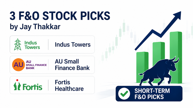Indus Towers to AU Small Finance Bank: Jay Thakkar Suggests 3 Stocks for Short-Term F&O Trading