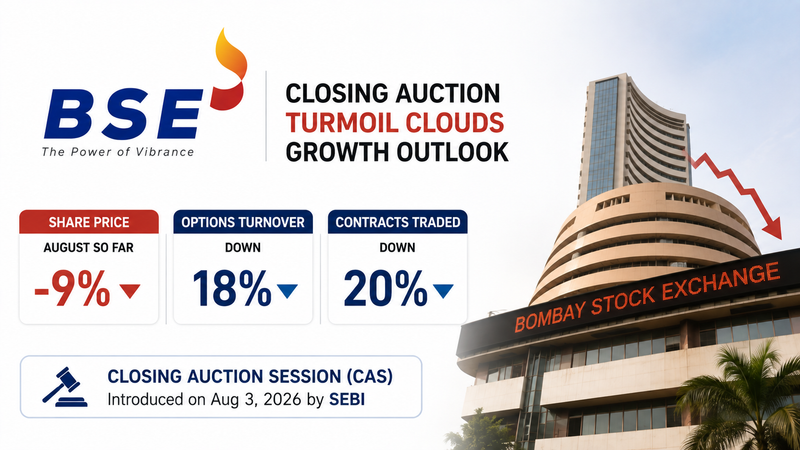 BSE Share Price: Closing Auction Session Turmoil Clouds Growth Outlook