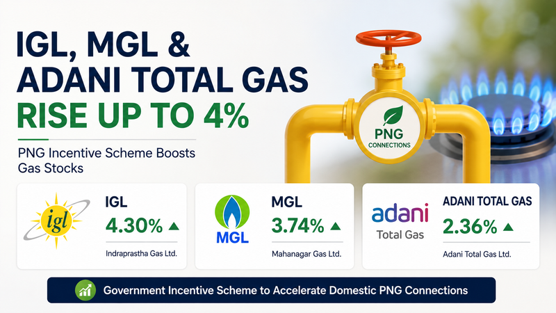 IGL, MGL, Adani Total Gas Share Price: City Gas Stocks Rise Up to 4% After PNG Incentive Scheme